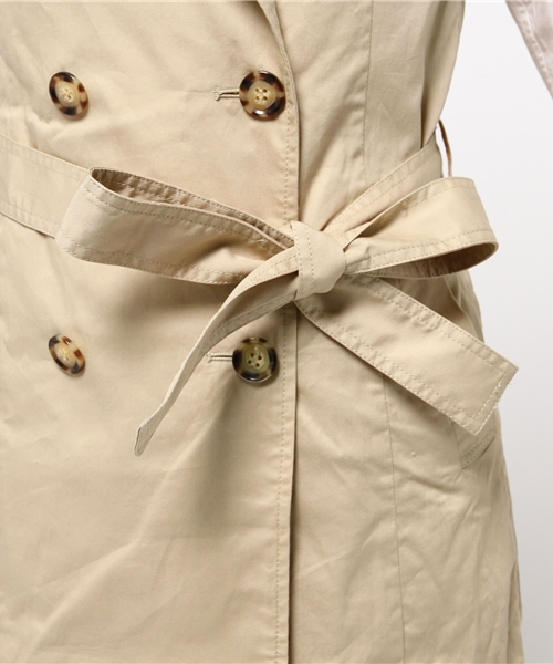 MOUSSY(マウジー)の「NO SLEEVE TRENCH COAT(その他アウター・レディース・ライトベージュ/ライトカーキ・FREE)」の13枚目の写真