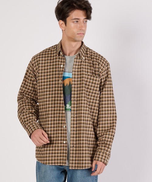 Eddie Bauer(エディーバウアー)の「フェイバリット フランネルシャツ(シャツ/ブラウス・メンズ・ブラック系/ネイビー系/ネイビー系2/ブラウン系/ダークグリーン系/グリーン系・M/L/XL/XXL/S)」の1枚目の写真