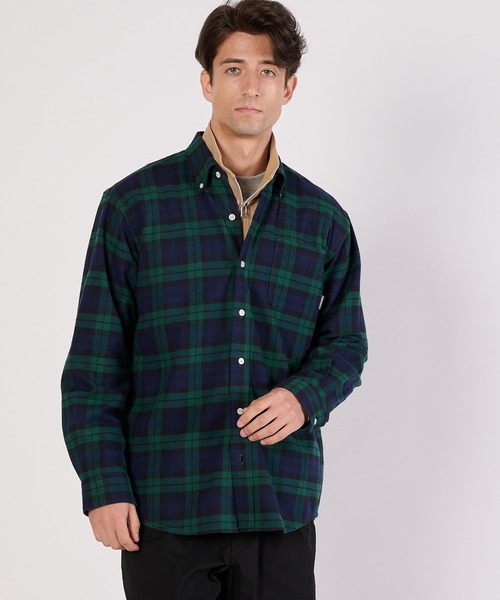 Eddie Bauer(エディーバウアー)の「フェイバリット フランネルシャツ(シャツ/ブラウス・メンズ・ブラック系/ネイビー系/ネイビー系2/ブラウン系/ダークグリーン系/グリーン系・M/L/XL/XXL/S)」の3枚目の写真
