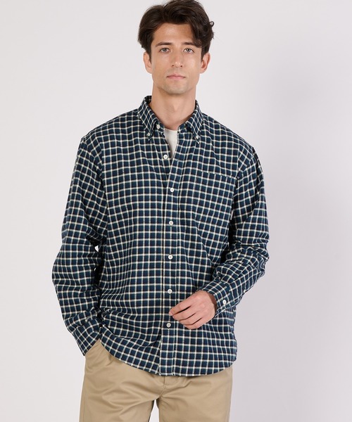 Eddie Bauer(エディーバウアー)の「フェイバリット フランネルシャツ(シャツ/ブラウス・メンズ・ブラック系/ネイビー系/ネイビー系2/ブラウン系/ダークグリーン系/グリーン系・M/L/XL/XXL/S)」の5枚目の写真