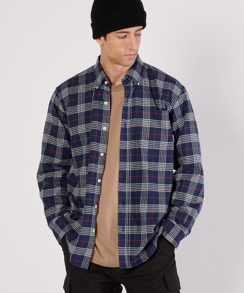 Eddie Bauer(エディーバウアー)の「フェイバリット フランネルシャツ(シャツ/ブラウス・メンズ・ブラック系/ネイビー系/ネイビー系2/ブラウン系/ダークグリーン系/グリーン系・M/L/XL/XXL/S)」の6枚目の写真