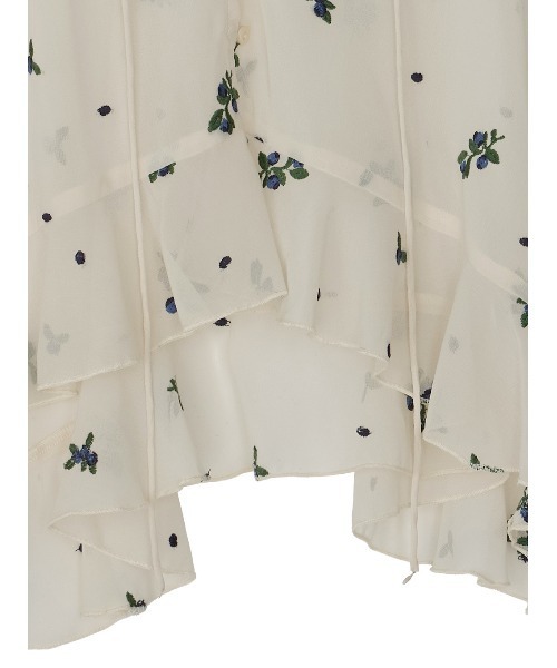 Ameri(アメリ)の「CHRISTINE EMBROIDERY BLOUSE(シャツ/ブラウス・レディース・ブラック/ブラウン/アイボリー・FREE)」の6枚目の写真