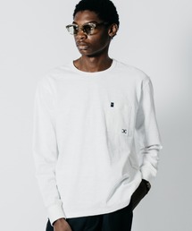 HEAVY OZ SLUB C-CHAIN BINDER CREW NECK LONG SLEEVE T SHIRT