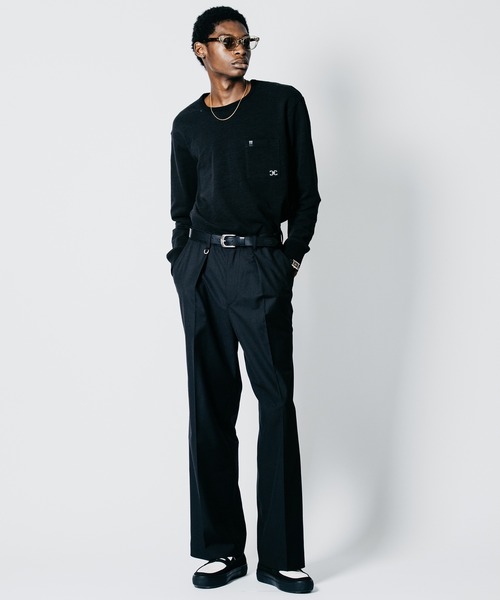 CRIMIE(クライミー)の「HEAVY OZ SLUB C-CHAIN BINDER CREW NECK LONG SLEEVE T SHIRT(Tシャツ/カットソー・メンズ・ブラック/ホワイト・XXL/XL/L/M/S)」の8枚目の写真
