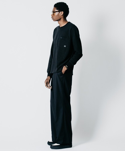 CRIMIE(クライミー)の「HEAVY OZ SLUB C-CHAIN BINDER CREW NECK LONG SLEEVE T SHIRT(Tシャツ/カットソー・メンズ・ブラック/ホワイト・XXL/XL/L/M/S)」の9枚目の写真