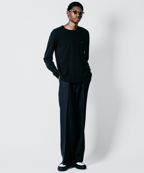 CRIMIE(クライミー)の「HEAVY OZ SLUB C-CHAIN BINDER CREW NECK LONG SLEEVE T SHIRT(Tシャツ/カットソー・メンズ・ブラック/ホワイト・XXL/XL/L/M/S)」の11枚目の写真
