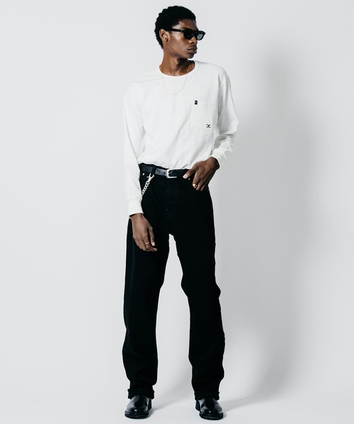 CRIMIE(クライミー)の「HEAVY OZ SLUB C-CHAIN BINDER CREW NECK LONG SLEEVE T SHIRT(Tシャツ/カットソー・メンズ・ブラック/ホワイト・XXL/XL/L/M/S)」の16枚目の写真