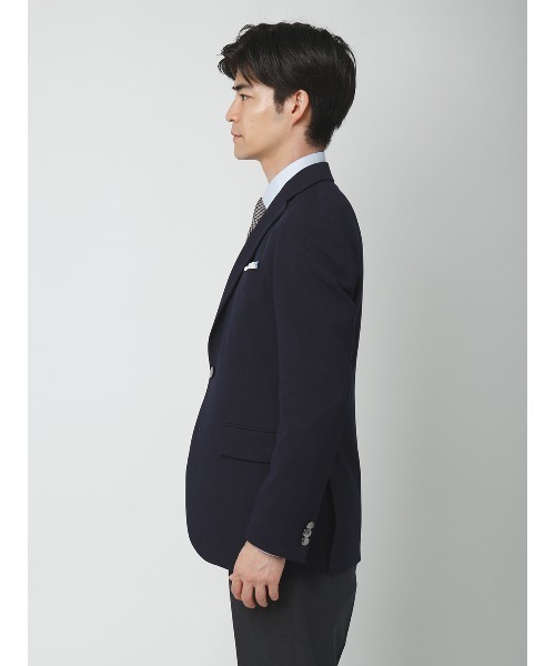 SUIT SQUARE(スーツスクエア)の「最高ジャケット/ウォッシャブル/ストレッチ/ポリエステルメッシュ/織柄/CH28(テーラードジャケット・メンズ・ネイビー/ブラウン/グレー・S/M/L/LL)」の8枚目の写真
