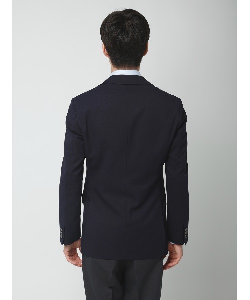 SUIT SQUARE(スーツスクエア)の「最高ジャケット/ウォッシャブル/ストレッチ/ポリエステルメッシュ/織柄/CH28(テーラードジャケット・メンズ・ネイビー/ブラウン/グレー・S/M/L/LL)」の9枚目の写真