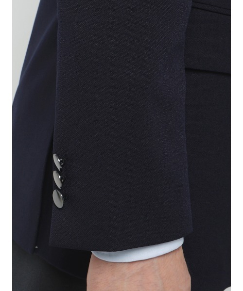 SUIT SQUARE(スーツスクエア)の「最高ジャケット/ウォッシャブル/ストレッチ/ポリエステルメッシュ/織柄/CH28(テーラードジャケット・メンズ・ネイビー/ブラウン/グレー・S/M/L/LL)」の12枚目の写真