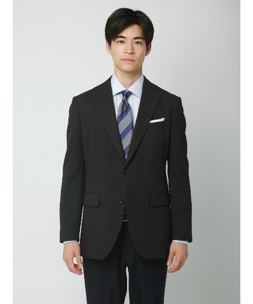 SUIT SQUARE(スーツスクエア)の「最高ジャケット/ウォッシャブル/ストレッチ/ポリエステルメッシュ/織柄/CH28(テーラードジャケット・メンズ・ネイビー/ブラウン/グレー・S/M/L/LL)」の17枚目の写真
