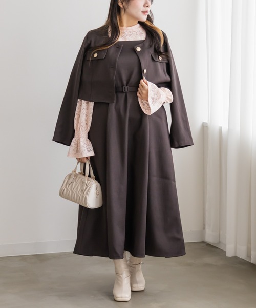 CLETTE（クレット）の「レースプルオーバー（Tシャツ/カットソー・レディース・オフホワイト/ピンク/ブラック・LL/3L/4L）」の20枚目の写真