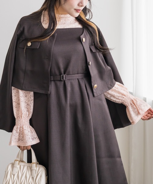 CLETTE（クレット）の「レースプルオーバー（Tシャツ/カットソー・レディース・オフホワイト/ピンク/ブラック・LL/3L/4L）」の19枚目の写真