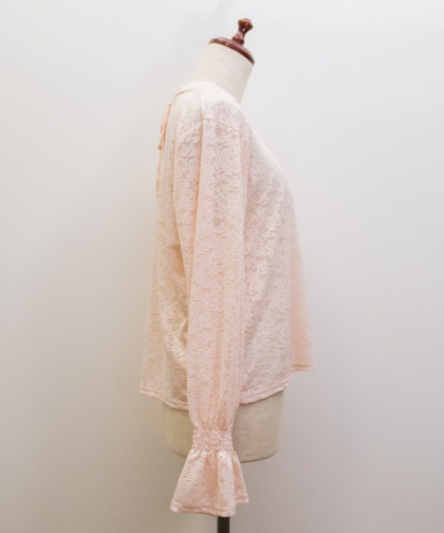 CLETTE（クレット）の「レースプルオーバー（Tシャツ/カットソー・レディース・オフホワイト/ピンク/ブラック・LL/3L/4L）」の22枚目の写真