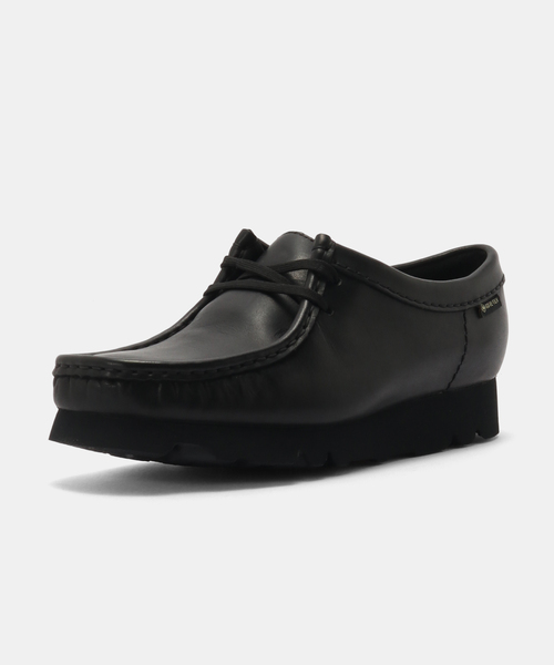 Clarks(クラークス)の「Clarks Wallabee GTX 26181118(モカシン/デッキシューズ・レディース・ブラック・55/50/45/40)」の2枚目の写真