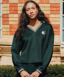 LACOSTE（ラコステ）の「Lモチーフ刺繍 Vネックポロスウェットシャツ（スウェット）」