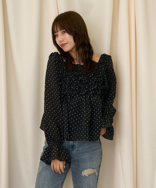 CIAOPANIC（チャオパニック）の「【neutral】クシュクシュキャンディースリーブブラウス（シャツ/ブラウス・レディース・ブラック/ホワイト・FREE）」の20枚目の写真