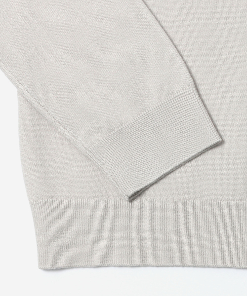 ADHOC（アドホック）の「ユニセックス ベーシック モックネック ニット (LT-BEIGE) (HCALKA2)（ニット/セーター・レディース・その他・90/100/95/105）」の4枚目の写真