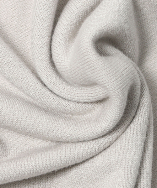 ADHOC（アドホック）の「ユニセックス ベーシック モックネック ニット (LT-BEIGE) (HCALKA2)（ニット/セーター・レディース・その他・90/100/95/105）」の5枚目の写真