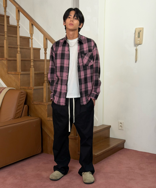 AMOU(アモウ)の「AMOU Core Flannel Shirts PINK(シャツ/ブラウス・レディース・その他・1/2)」の17枚目の写真