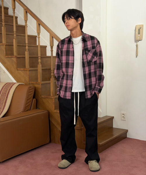 AMOU(アモウ)の「AMOU Core Flannel Shirts PINK(シャツ/ブラウス・レディース・その他・1/2)」の11枚目の写真