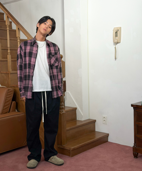 AMOU(アモウ)の「AMOU Core Flannel Shirts PINK(シャツ/ブラウス・レディース・その他・1/2)」の9枚目の写真