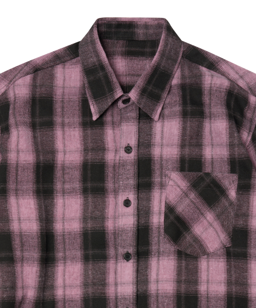 AMOU(アモウ)の「AMOU Core Flannel Shirts PINK(シャツ/ブラウス・レディース・その他・1/2)」の2枚目の写真