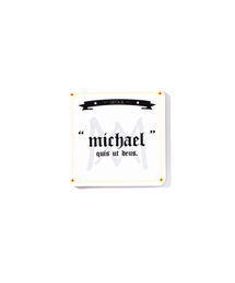 MICHAEL1991（ミカエル1991）の「ロゴコースター, ホワイト（その他雑貨）」