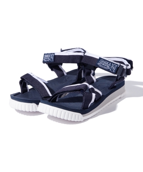 SHAKA（シャカ）の「【InRed6月号掲載】SHAKA×ビーミング by ビームス / 40th別注 CAMPER（サンダル・レディース・オリーブ/ネイビー・6/5）」の4枚目の写真