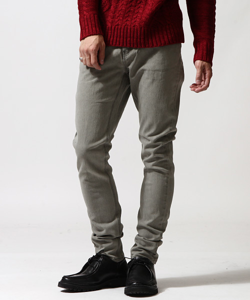 ZIP FIVE（ジップファイブ）の「ZIP FIVE　スーパーストレッチスキニーパンツ（デニムパンツ・メンズ・グレー/サックスブルー/ブラック/クリアブルー/ホワイト/インディゴブルー/ブラック系その他/ブルー系その他/グレー系その他/ケミカルウォッシュ・LARGE/X-LARGE/SMALL/MEDIUM/XX-LARGE/X-SMALL）」の6枚目の写真