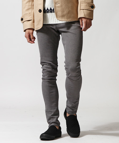 ZIP FIVE（ジップファイブ）の「ZIP FIVE　スーパーストレッチスキニーパンツ（デニムパンツ・メンズ・グレー/サックスブルー/ブラック/クリアブルー/ホワイト/インディゴブルー/ブラック系その他/ブルー系その他/グレー系その他/ケミカルウォッシュ・LARGE/X-LARGE/SMALL/MEDIUM/XX-LARGE/X-SMALL）」の5枚目の写真