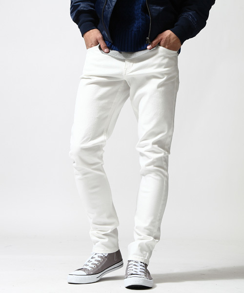 ZIP FIVE（ジップファイブ）の「ZIP FIVE　スーパーストレッチスキニーパンツ（デニムパンツ・メンズ・グレー/サックスブルー/ブラック/クリアブルー/ホワイト/インディゴブルー/ブラック系その他/ブルー系その他/グレー系その他/ケミカルウォッシュ・LARGE/X-LARGE/SMALL/MEDIUM/XX-LARGE/X-SMALL）」の2枚目の写真