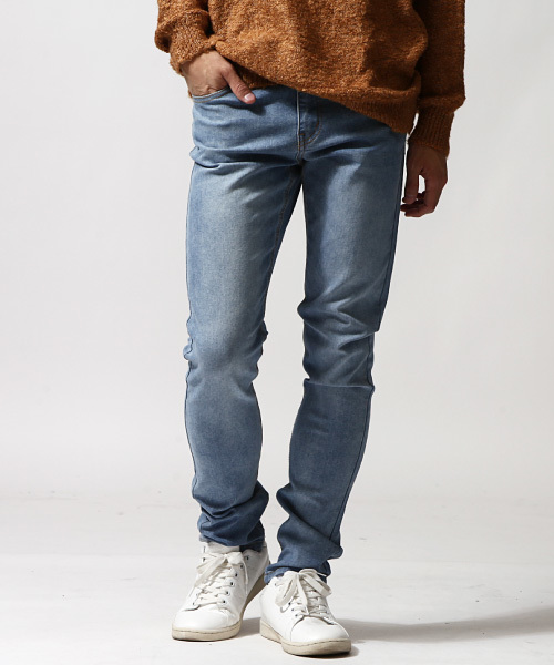 ZIP FIVE（ジップファイブ）の「ZIP FIVE　スーパーストレッチスキニーパンツ（デニムパンツ・メンズ・グレー/サックスブルー/ブラック/クリアブルー/ホワイト/インディゴブルー/ブラック系その他/ブルー系その他/グレー系その他/ケミカルウォッシュ・LARGE/X-LARGE/SMALL/MEDIUM/XX-LARGE/X-SMALL）」の7枚目の写真