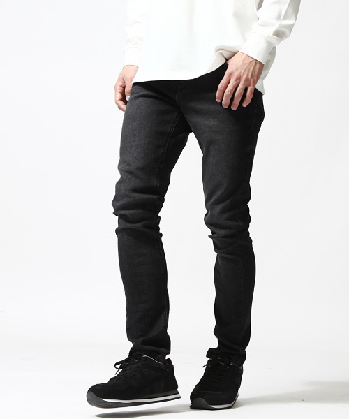 ZIP FIVE（ジップファイブ）の「ZIP FIVE　スーパーストレッチスキニーパンツ（デニムパンツ・メンズ・グレー/サックスブルー/ブラック/クリアブルー/ホワイト/インディゴブルー/ブラック系その他/ブルー系その他/グレー系その他/ケミカルウォッシュ・LARGE/X-LARGE/SMALL/MEDIUM/XX-LARGE/X-SMALL）」の3枚目の写真