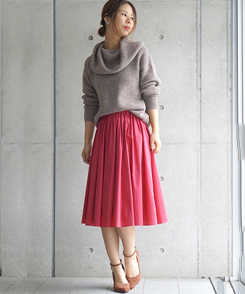 laboratory work（ラボラトリーワーク）の「ウール混畦オフタートルプルオーバー（ニット/セーター・レディース・ブラック/モカ/オフホワイト/杢グレー・MEDIUM）」の4枚目の写真