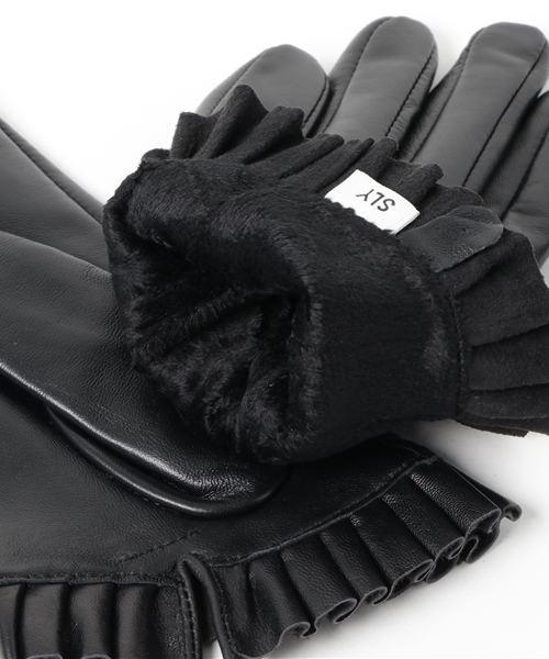 SLY（スライ）の「FRILL GLOBE（手袋・レディース・ブラック・FREE）」の5枚目の写真