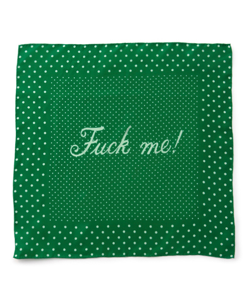 WACKO MARIA(ワコマリア)の「WACKO MARIA 10SS POCKET CHIEF (FUCK ME!)(バンダナ/スカーフ・メンズ・ホワイト/ベージュ/ピンク/レッド/オレンジ/イエロー/グリーン/パープル/グレー・ONE SIZE)」の5枚目の写真