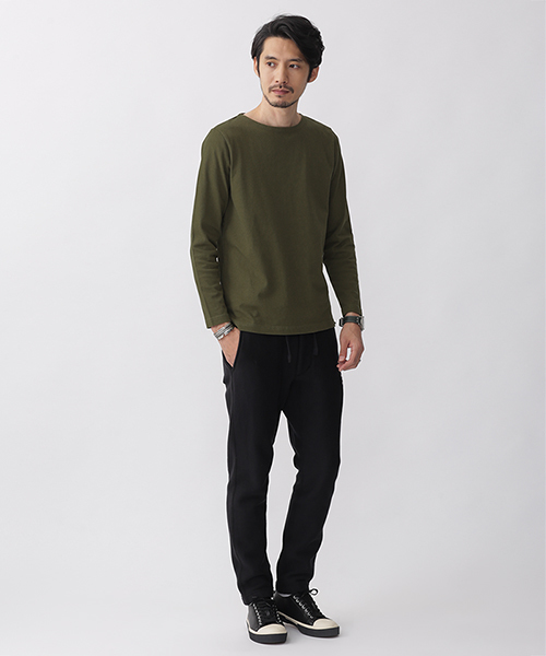 NANO universe（ナノユニバース）の「アメリカンコットンボートネックTシャツ（Tシャツ/カットソー・メンズ・ネイビー/ホワイト/カーキ・X-LARGE/MEDIUM/SMALL/LARGE）」の11枚目の写真