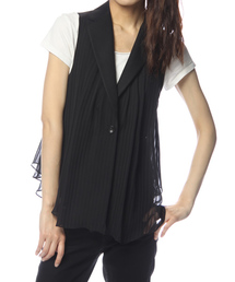 HYSTERIC GLAMOUR | テーラードカラーフレアベスト(ベスト)