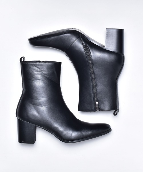 endevice(エンデヴァイス)の「ポインテッドトゥ ヒールブーツ / ハイヒール(ブーツ・メンズ・シルバー/ブラック・42/44/40)」の3枚目の写真