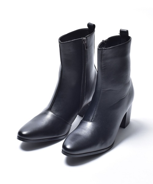 endevice(エンデヴァイス)の「ポインテッドトゥ ヒールブーツ / ハイヒール(ブーツ・メンズ・シルバー/ブラック・42/44/40)」の8枚目の写真