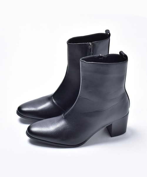 endevice(エンデヴァイス)の「ポインテッドトゥ ヒールブーツ / ハイヒール(ブーツ・メンズ・シルバー/ブラック・42/44/40)」の11枚目の写真