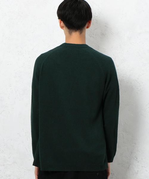 green label relaxing（グリーンレーベルリラクシング）の「ST ミニブークレ イージーカーディガン ◆（カーディガン/ボレロ・メンズ・ブラック/マスタード/ダークグリーン・MEDIUM/LARGE/SMALL）」の12枚目の写真