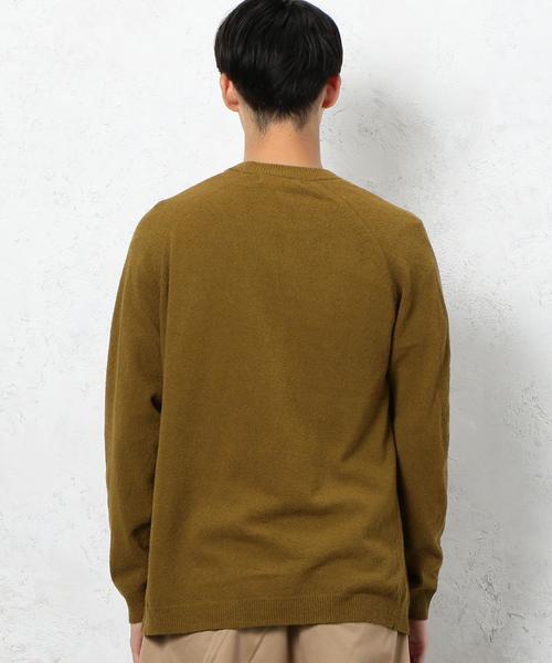 green label relaxing（グリーンレーベルリラクシング）の「ST ミニブークレ イージーカーディガン ◆（カーディガン/ボレロ・メンズ・ブラック/マスタード/ダークグリーン・MEDIUM/LARGE/SMALL）」の10枚目の写真