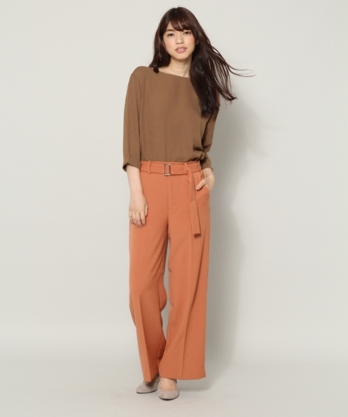 BLISS POINT（ブリスポイント）の「【Sサイズ展開】スタイルアップワイドパンツ/765833（その他パンツ・レディース・ブラック/グリーン/ライトグレー/オレンジ/グレー/その他1・SMALL/MEDIUM/LARGE）」の5枚目の写真