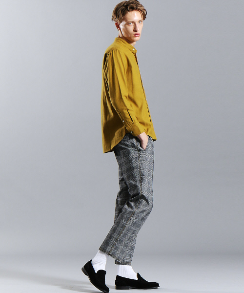 ABAHOUSE（アバハウス）の「グレンチェックプリーツテーパード（その他パンツ・メンズ・ネイビー/ブラック×ホワイト・44/46/48）」の15枚目の写真