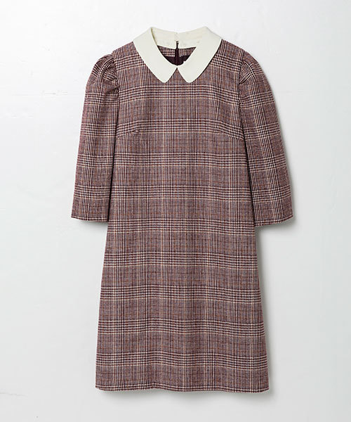 Redyazel レディアゼル の パワショルグレンチェックえり付ワンピース ワンピース Wear