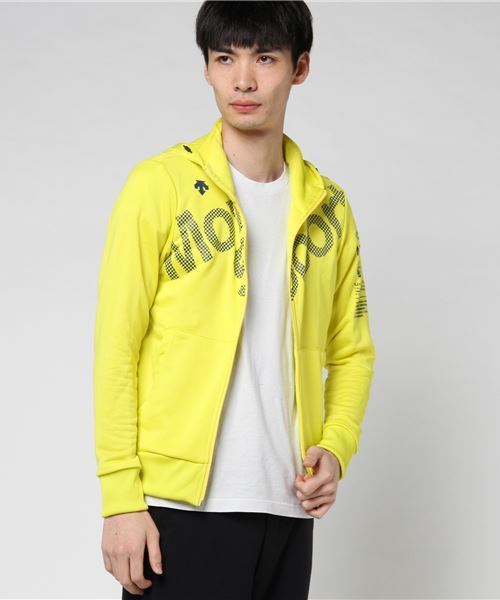 DESCENTE 多 ブルゾン レモンイエロー プリーツ