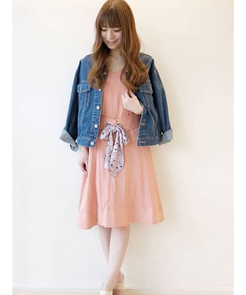 Mercuryduo マーキュリーデュオ の ペイズリーリボン付フレアワンピース ワンピース Wear