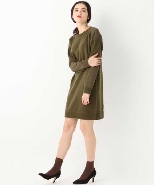 A part by（アパートバイ）の「9GAcWミリタリーCNワンピース 777250（ワンピース・レディース・アイボリー/ブラック/カーキ・FREE）」の9枚目の写真